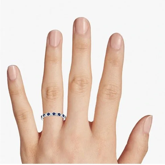 Blue Nile Jewelry Luna Sapphire Wedding Band Poshmark